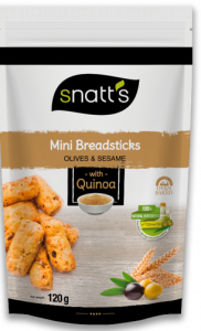 Snatt's Mini breadsticks Mediterranean Veg with Kale 